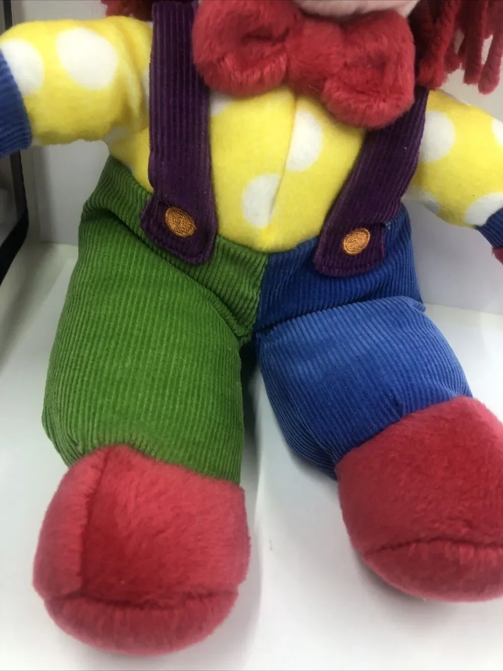 Gymboree Clown Plush 11” Inch Primary Colors Stuffed Animal Toy Gymbo 2006